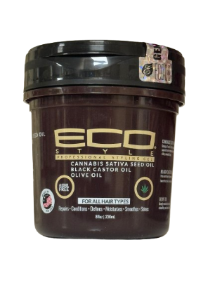 Eco Style Cannabis Sativa Oil Black Castor Oil Olive Oil 236 ml - Africa Products Shop
