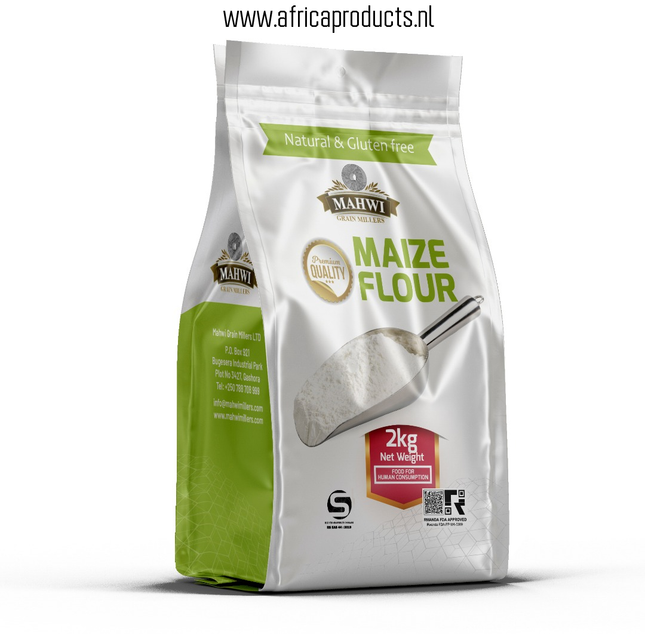 Mahwi Natural and Gluten Free Premium Maize Flour Rwanda 2 kg - Africa Products Shop